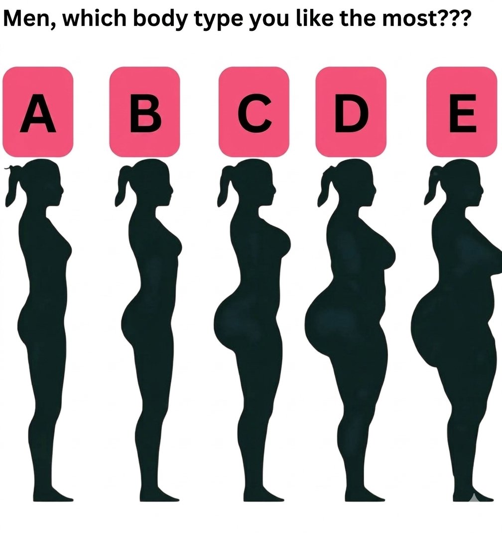 emmyismith's tweet photo. Which body type do you like the most: A, B, C, D, or E? https://t.co/EW6umhjmI1
