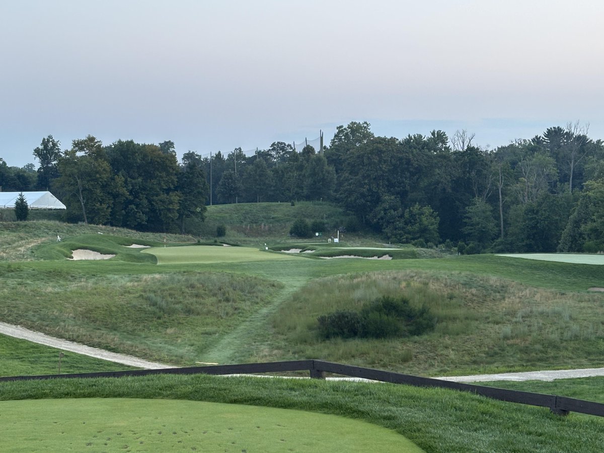 BernhardCompany's tweet photo. Today we're reflecting on the meticulous prep at Merion Golf Club for the Men’s U.S. Amateur Championship🏌️. Rod Mortimer was proud to work with Paul Latshaw and Robert Smith to deliver championship-level turf🌱. #USAmateur #MerionGolfClub https://t.co/ORD4doPxns
