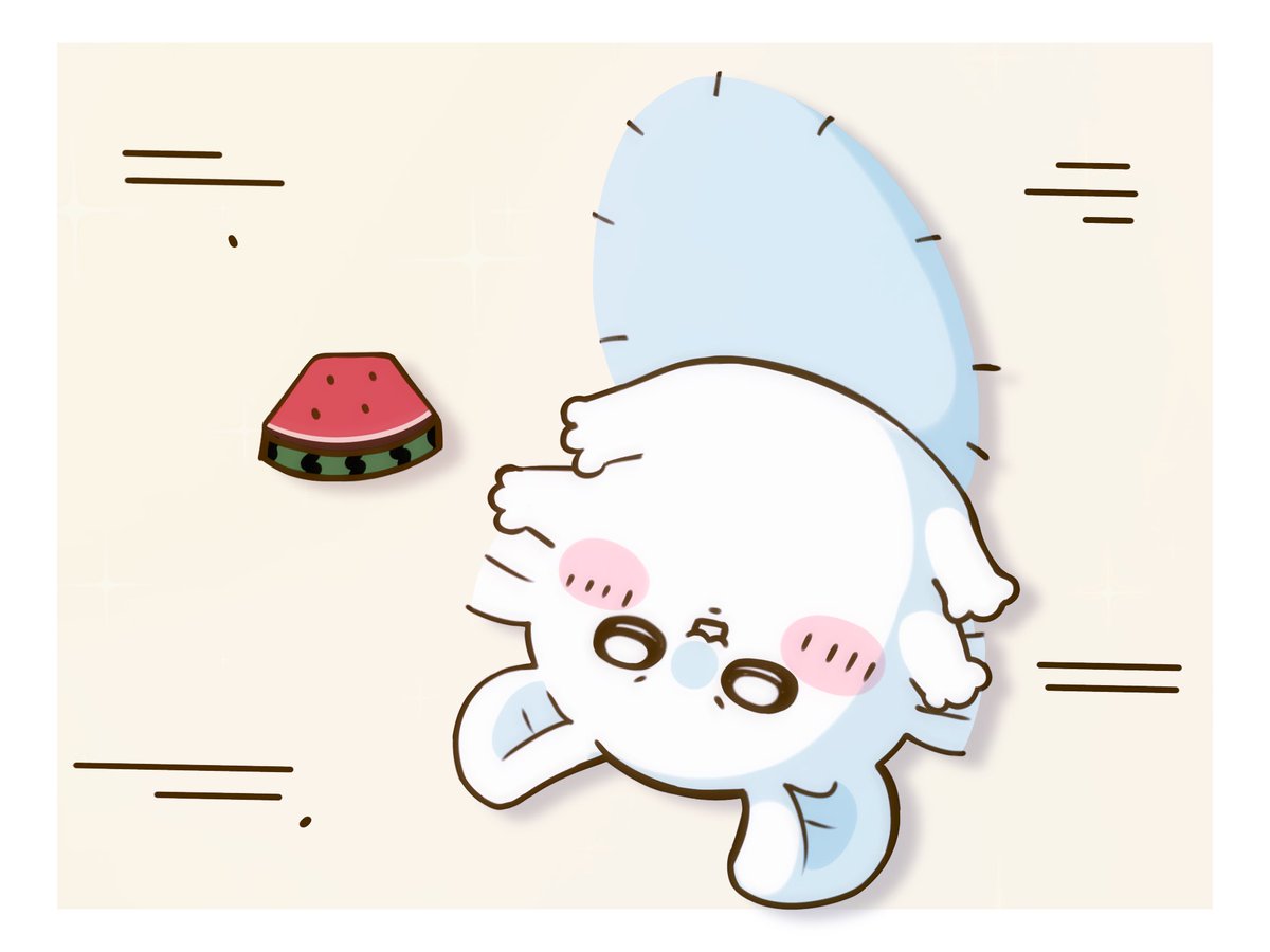yadorigiiii_sub's tweet photo. #ちいかわファンアート 
🍉 https://t.co/ttzCszMzOZ