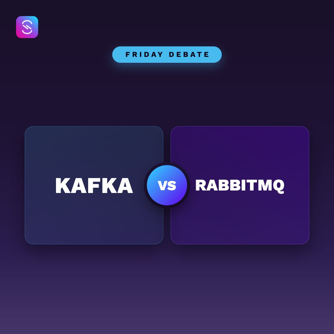 AsyncAPISpec's tweet photo. Friday debate: Kafka or RabbitMQ? 👀
"It depends" is banned. Heart's answer only: the broker you'd defend at a dinner party where nobody can check your metrics.
Make your case 👇😄
#AsyncAPI #Kafka #RabbitMQ #ThisOrThat https://t.co/OHYmi2om1Q