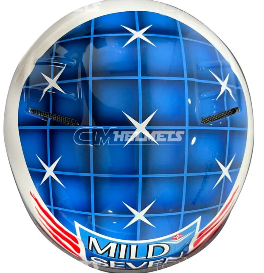 amogusreal10's tweet photo. @Endy4mi @Unclassified_F1 @JoeCarpentyah @fiagirly Ya'll are so insufferable. Here's Michael's 1995 helmet from when he had only one championship https://t.co/Wr2nrWXmLs