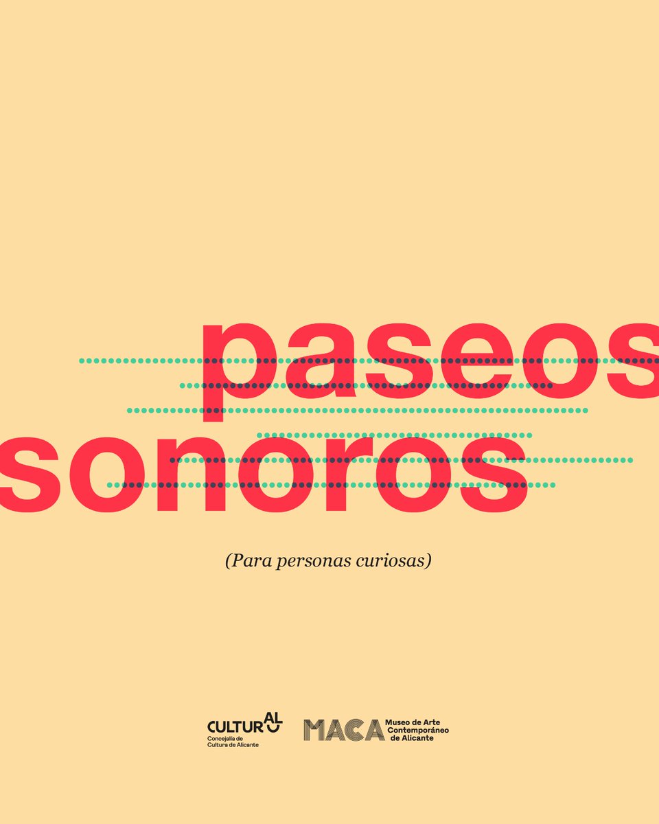 quefas_es's tweet photo. Con el inicio del curso, @MACAAlicante  retoma sus actividades. El domingo 13 de septiembre a las 11 horas, tienen una cita con los paseos sonoros coordinados por Carlos Izquierdo.

🖱️ Inscripción en https://t.co/3CaRjcBUUO https://t.co/SVacgOipfy