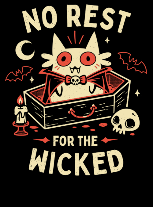 qwertee's tweet photo. "No Rest For The Wicked" for just 12hr more on https://t.co/PrRul7wbSk RePost for chance at FREE TEE! https://t.co/ysO1zCrCAQ