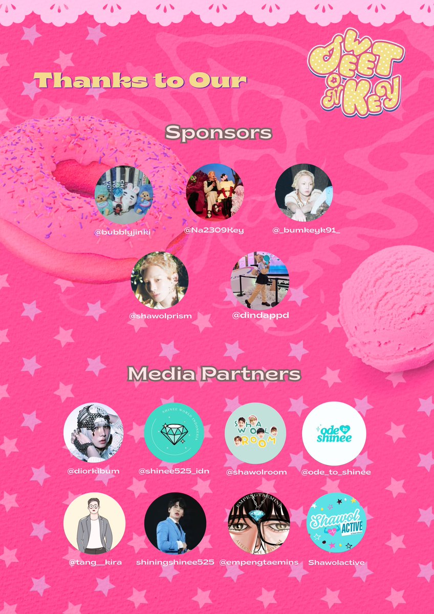 lilfreakslab's tweet photo. Sending lots of love to our sponsors &amp; media partners ♡ Thank you for all the support ✧

@Na2309Key @bubblyjinki @_bumkeyk91_ @shawolprism @dindappd

@diorkibum @shinee525_idn @shawolroom @ode_to_shinee @tang__kira shiningshinee525 @empengtaemins shawolactive https://t.co/ON10vJ0PcC