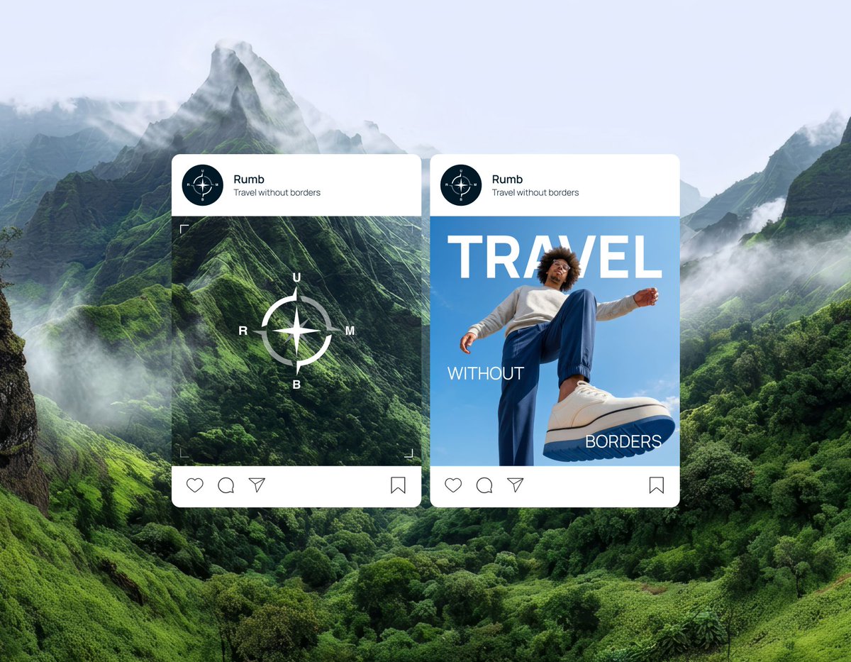 sergei_uiux's tweet photo. Brand identity for Rumb https://t.co/hd6R3UyLS4