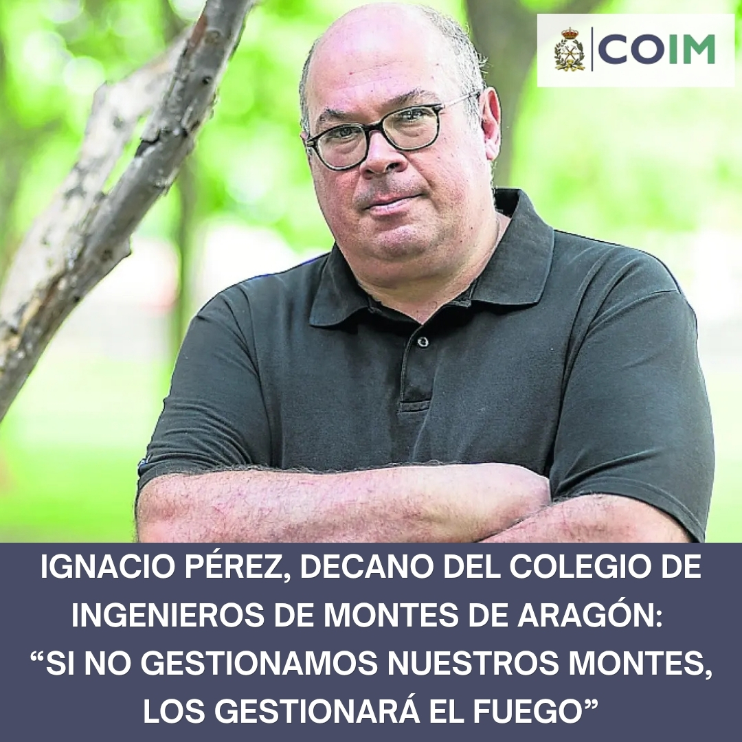 ingdemontes's tweet photo. 📢 Ignacio Pérez, decano del Colegio de Ingenieros de Montes de Aragón: “Si no gestionamos nuestros montes, los gestionará el fuego”.

ℹ️ Más info 👇🏻
https://t.co/LIjeZ1XlTy https://t.co/4gxeaniyXX