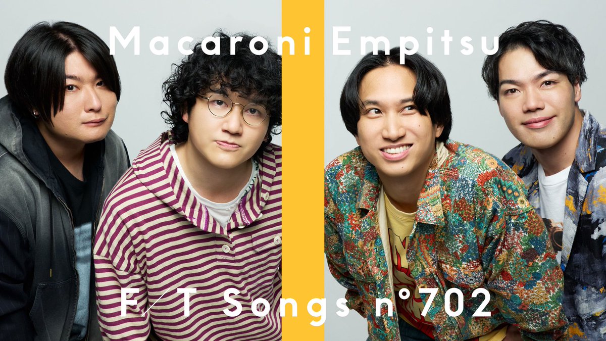 macarock0616's tweet photo. 【#THEFIRSTTAKE 🎙️⬜️】

9/4(金)22:00〜🌃
THE FIRST TAKEにマカロニえんぴつが登場❕

2020年にリリースした「ルート16」をプレミア公開🎹

https://t.co/2xb1BkdHez

マカロニえんぴつは3年7ヶ月ぶりの登場✎𓂃𓈒𓂂𓏸
一度きりに込めた演奏、歌をお楽しみに🎙️

#ルート16 
#マカロニえんぴつ https://t.co/Yg5tRynnqu