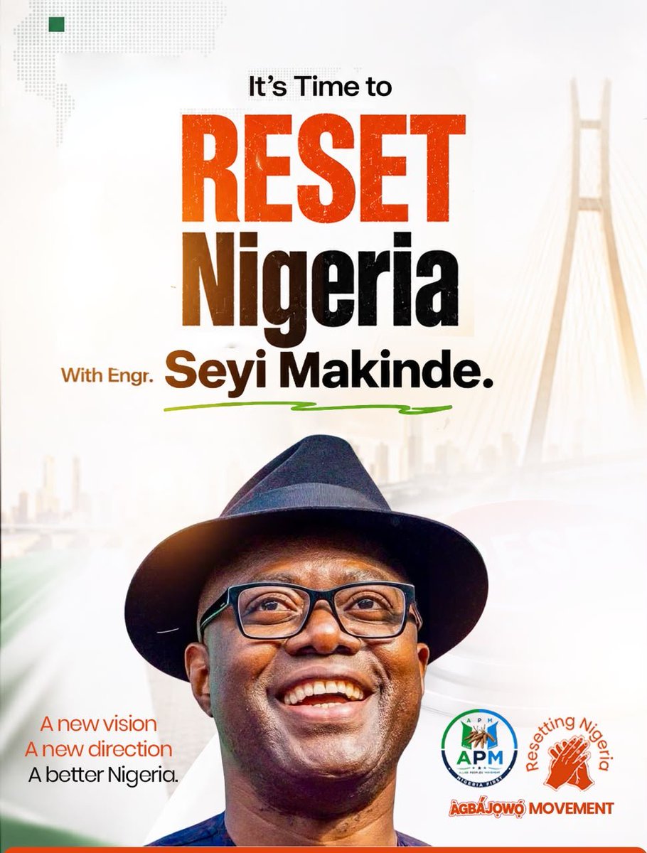 AdelowoAzeez's tweet photo. @originalproflle Reset Nigeria with Governor Makinde https://t.co/sBrVJVfVd2