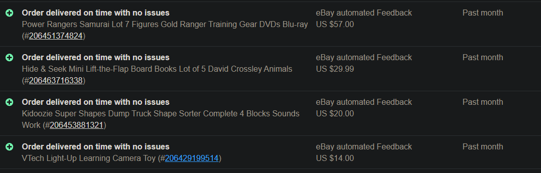 kencarsonfan61's tweet photo. @NovineLeaks Nova was too lazy to leave feedback, so eBay automatically left it instead. Take your best guess as to which of the four items matching the timeframe Nova bought.

@brospethithink @Mcgrubbba @TheBuzinFaker https://t.co/XfLhchnuuP