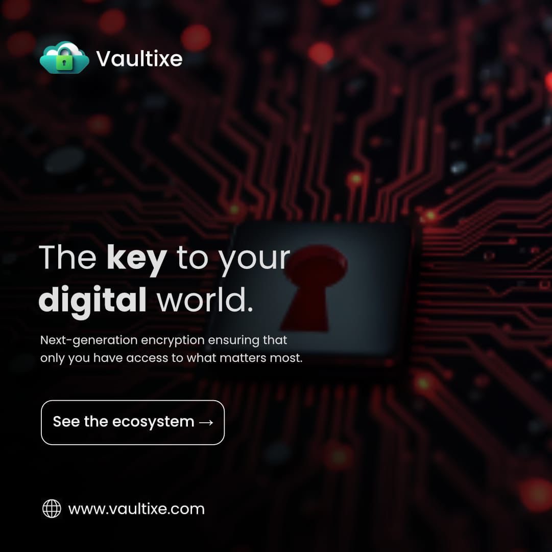VaulTixe's tweet photo. Your digital world, secured.

Encrypted workflows built to keep your data private and in your control.

Explore : https://t.co/6r42c9BojA

#VaultiXe #DataPrivacy #DataOwnership #SecureWorkflows #DigitalSecurity #CyberSecurity #PrivacyFirst #SecureCollaboration https://t.co/d7PMj1wO31