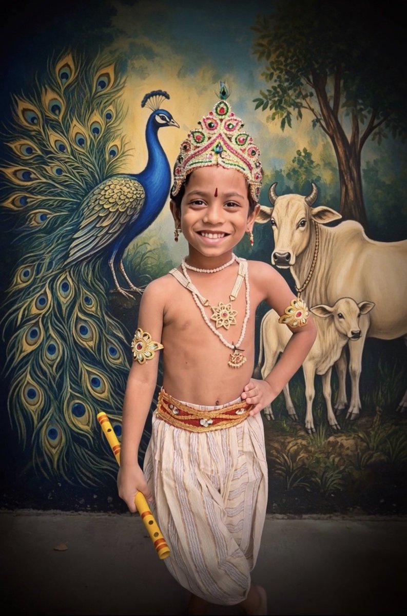 HemuParuchuri's tweet photo. నా కన్నయ్య #శౌర్యరామచంద్ర 😍

చిన్ని క్రిష్ణయ్య వేషధారణ లో మా #Shourya 

మిత్రులకు మరియు @tarak9999 అన్న అభిమానులకు #శ్రీకృష్ణాష్టమి శుభాకాంక్షలు https://t.co/ctWTP8n85D
