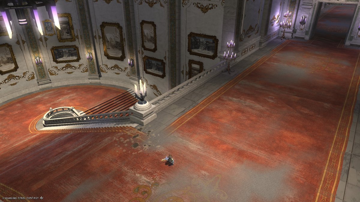 momonga_211's tweet photo. ちょっと待って！？
FF9のアレクサンドリア城内を歩いてたら見たことあり過ぎて慌ててFF14を確認したのね。

やっぱり！内部構造も装飾も一緒じゃん！！
FF14の開発陣には脱帽ですわ…！
#FF9 #FF14 https://t.co/wNmKrH6CiS