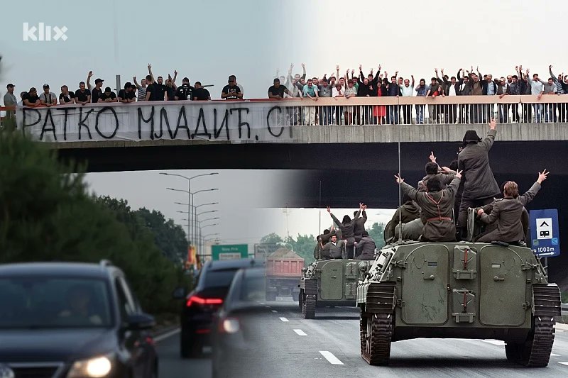 legio2024's tweet photo. Na istom onom mjestu na kojem su ispratili 1. gardijsku mehaniziranu diviziju iz BG na putu za Vukovar, danas dočekuju tijelo ratnog zločinca Ratka Mladića.
Ukratko, ništa se nije promijenilo niti će se promijeniti. Čak ide i na gore. https://t.co/gMnhIUf3Uw