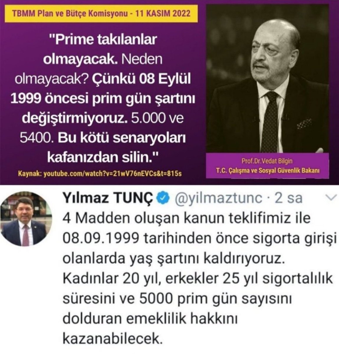 dncsny25's tweet photo. @AzmiKaramahmut 📢 99 ÖNCESİ #EYT👇

#5000KısmininHakkınıEzdiler

Hukukun, gerektirdiği ve birine verdiği kazanım, HAK
İstemek TALEP ,öncelik hangisi
Elbette ki Hak Verilmelidir.

🇹🇷5000 Prim 
🇹🇷3600 Kısmi Emeklilik

HAK'ları Verilmedi‼️

@RTErdogan  @isikhanvedat 

#EmekliyiSefaleteTerkEttiler https://t.co/hNoGukOVxG
