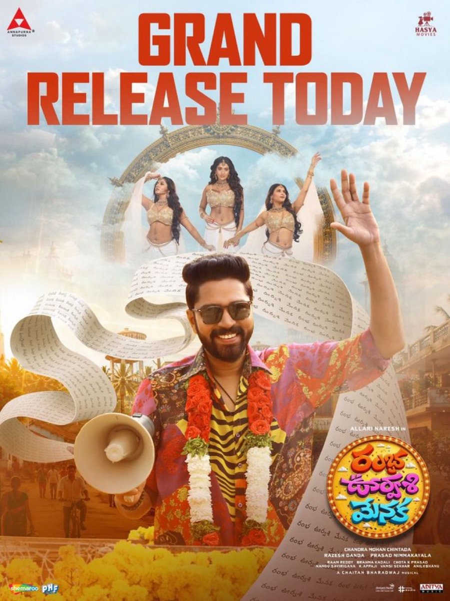 dragonXLuger's tweet photo. Finally Allari Naresh Anna Kuda Hit kottesadu roi..... 🤩🤩👌🏻 

Comedy scene chala baga work out ayyi movie 👌

2026 Year of Comebacks 💥💥

#RambaOorvasiMenaka https://t.co/gETAu5DtZh