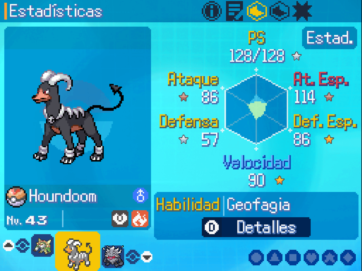 Rou178's tweet photo. 🔥 Este randomizado se está yendo completamente de las manos...

Mirad los Pokémon que me están saliendo 💀
Y esto acaba de empezar...
¿Con cuál os quedaríais vosotros? 👀

#Pokemon #PokemonRandomizer #PokemonNuzlocke https://t.co/D5YaeRN7US