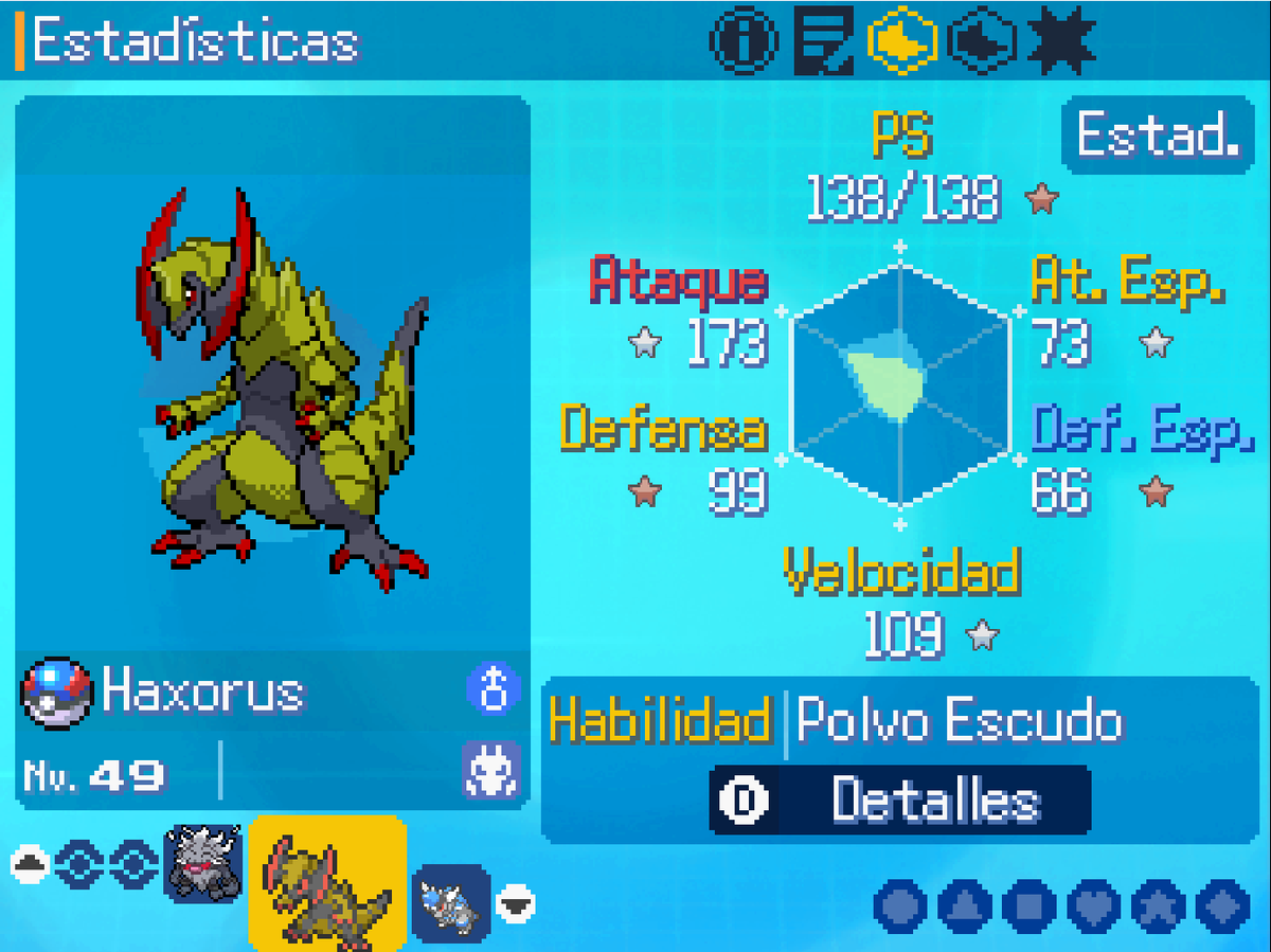 Rou178's tweet photo. 🔥 Este randomizado se está yendo completamente de las manos...

Mirad los Pokémon que me están saliendo 💀
Y esto acaba de empezar...
¿Con cuál os quedaríais vosotros? 👀

#Pokemon #PokemonRandomizer #PokemonNuzlocke https://t.co/D5YaeRN7US
