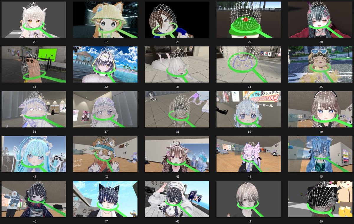 Hi_Ke_'s tweet photo. なつやすみの自由研究
たくさんのVRChatterを捕まえたよ
全部で71匹！いろんなのがいておもしろかった！
来年はもっと捕まえるぞー！！
#まめひなた #VRChat https://t.co/KKrbS060r8