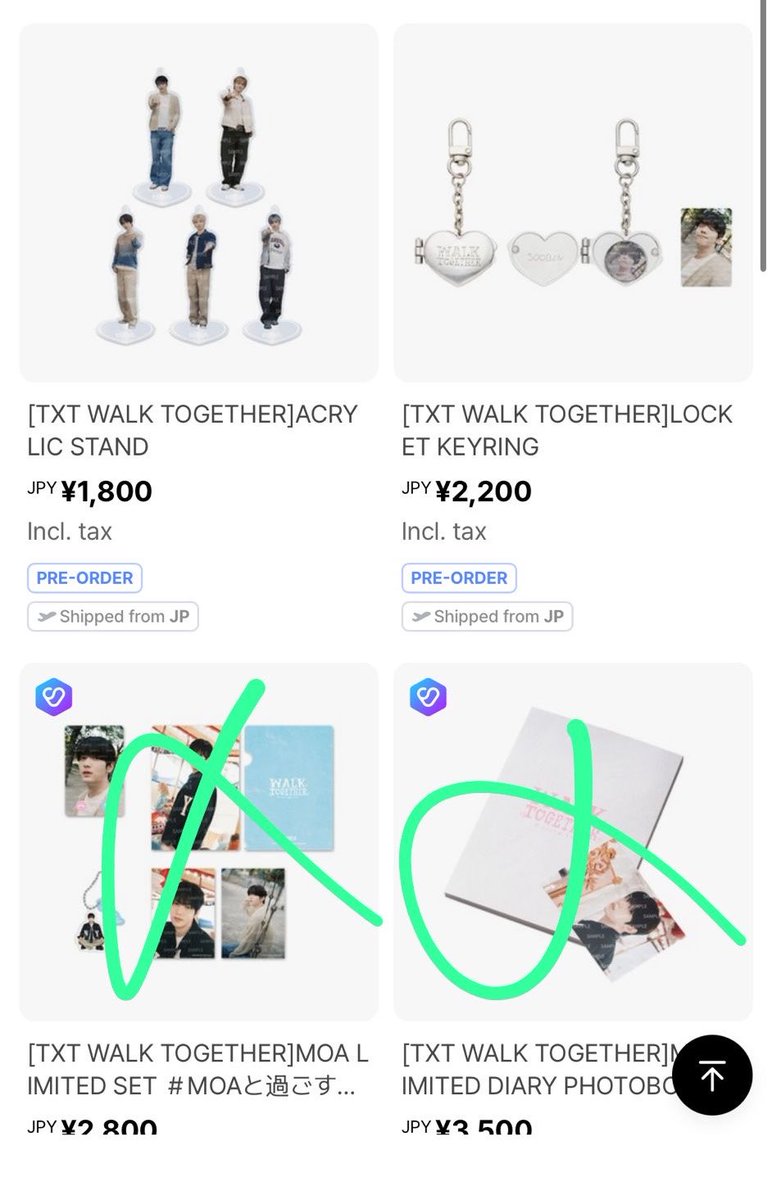 aminogluwh's tweet photo. txt walk together go 

-üzeri çizilmiş olanlar hariç claim atabilirsiniz
-100 yen = 31 tl, fiyatlar üzerine jp wh fee + weverse fee eklenecek https://t.co/TsQdfEw5vZ