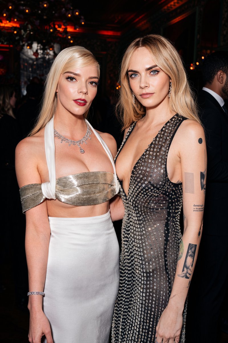 g00ner7777's tweet photo. Anya Taylor-Joy and Cara Delevingne https://t.co/oYlFWeptQy