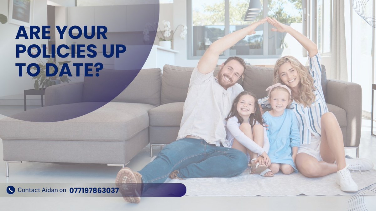 AidanRiceFS's tweet photo. A lot can change in a short time.  Are your policies up to date with all your latest information? Are your children covered by the policy? Have your circumstances changed since you took out the policy? Contact Aidan on 07719863037 for trusted advice to make sure you are covered. https://t.co/N6CykKhjgg