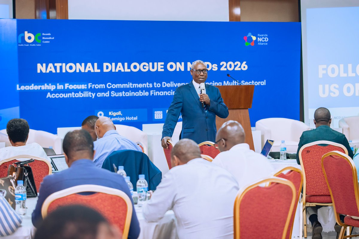 RwandaNGOForum's tweet photo. 🚨#HappeningNow
The First National Dialogue on NCDs: From Commitments to Delivery
Today, as the world closes out the Global Week for Action on NCDs 2026 (31 August – 4 September), @RwandaNGOForum is joining National #NCD Communities as Rwanda convenes its First National Dialogue on #NCDs, hosted by @RwandaNCDAlliance in collaboration with @RBC_Rwanda.
This national dialogue is themed "Leadership in Focus — From Commitments to Delivery: Advancing Multi-Sectoral Accountability and Sustainable Financing for NCDs in Rwanda."
This convening has brought together Government and public health institutions, @WHORwanda and development partners, fellow civil society organizations, journalists across national broadcast and digital media, academic and clinical institutions, and, at the center of it all, People Living with #NCDs, whose lived experience is not a side note but a leadership voice at the table.
The dialogue aims to turn political declarations into funded, measurable, insured action by embedding #NCD, mental health, and #HIV care into primary health care (#PHC) and Universal Health Coverage (#UHC) benefit packages, and closing the catastrophic out-of-pocket gap that pushes families into poverty.
@RwandaNGOForum is proud to stand alongside the National #NCD community in this fight. #NCDs and #HIV are not separate battles for the people living with both. Integration on paper and in discussions must become integration in the clinic and in the Community-Based Health Insurance (#CBHI) package, ensuring equitable access and people-centred care.
Financing conversations like this one also feed directly into Rwanda's delegation ahead of the 3rd International Dialogue on Sustainable Financing (#IFD3). This is not a one-day event; it's a checkpoint on a longer accountability road.
Leadership shows up in the budget line, not just the declaration. Grateful to be part of a room where that distinction is finally being made explicit. #LeadOnNCDs #ActOnNCDs #GW4ARwanda