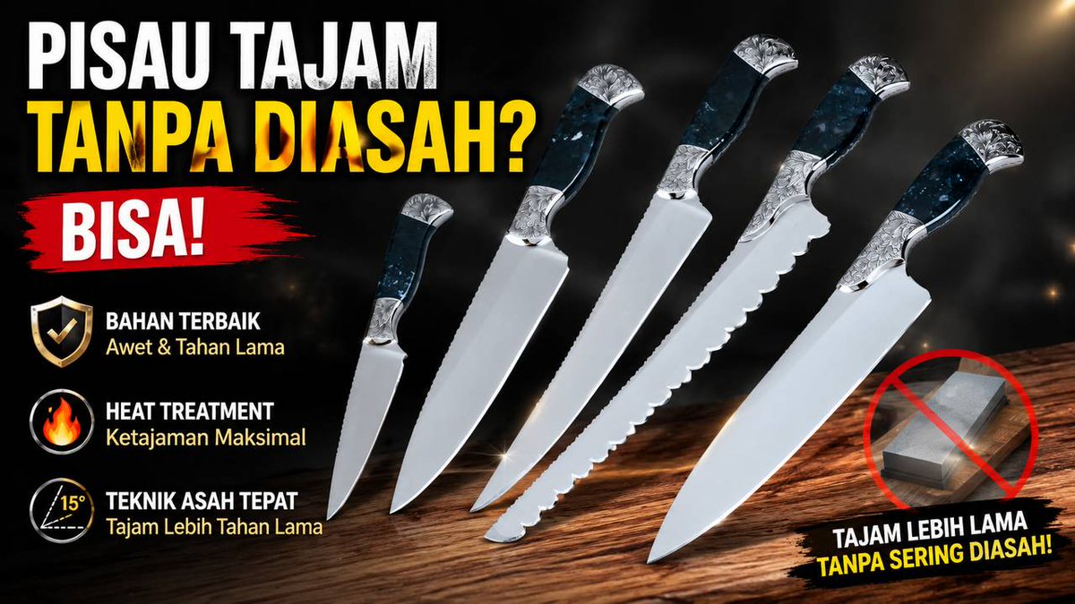 Njajancom's tweet photo. Cara Buat Pisau Tajam Tanpa Diasah dan Bahan Pisau Terbaik https://t.co/V69aIfpB0c #pisautajam #pisaudapur #pisauterbaik #pisau https://t.co/vSg1Z7itkt