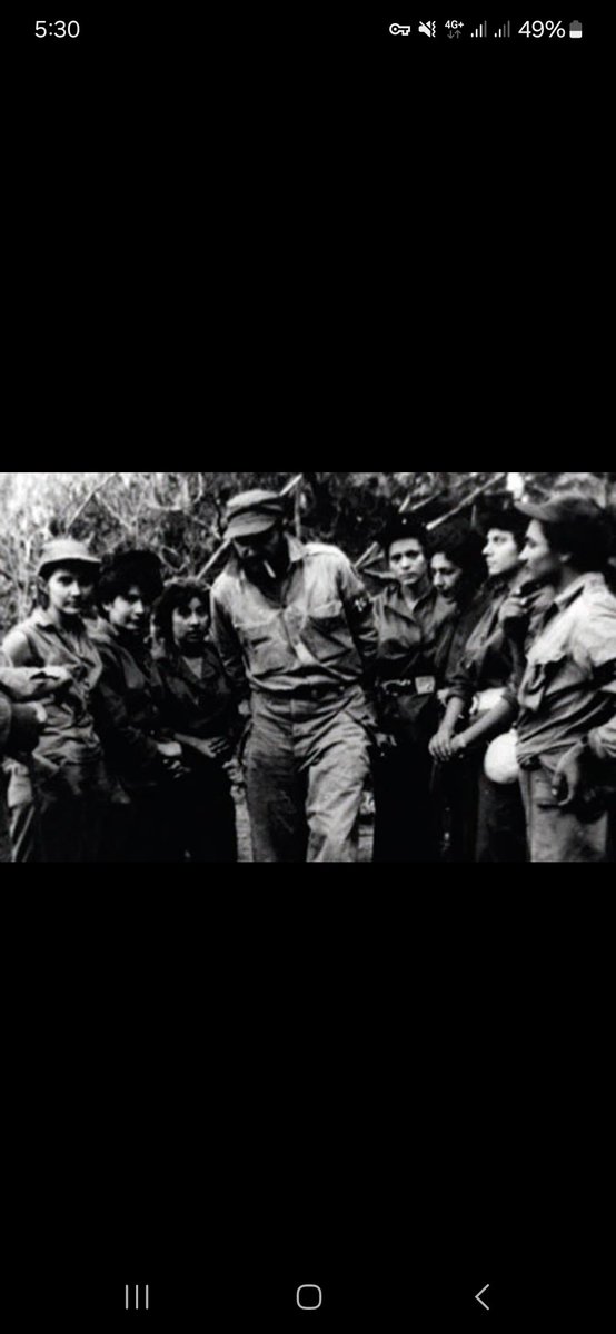 Pablo0100720141's tweet photo. Septiembre de 1958: creación del Pelotón Femenino Mariana Grajales, en plena lucha contra la dictadura de Fulgencio Batista, La iniciativa estuvo vinculada a Fidel Castro y tuvo un papel simbólico importante en la incorporación de la mujer a la lucha armada. https://t.co/u08NLofgiz