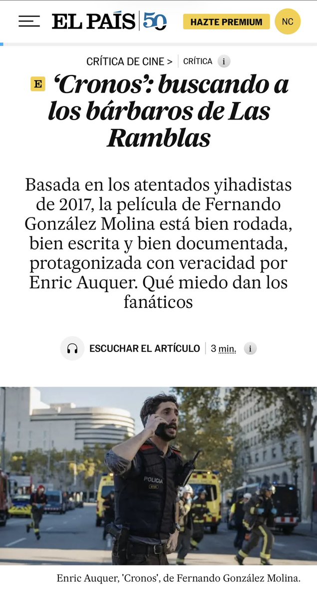 NachoCarretero's tweet photo. Cronos, en El País: https://t.co/Y2CYmqsEUu https://t.co/5XAxGrJNLP