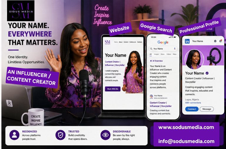 SodusMedia's tweet photo. Your name is a brand.

What happens when someone Googles you?

Your expertise should be easy to find, understand and trust.

Make your name / brand work for you.

📧 info@sodusmedia.com
🌐 https://t.co/JpWJexOWol⁠

#DigitalIdentity #AIVisibility #GoogleYourName #AISearch #GEO https://t.co/9vWx4xWtMg