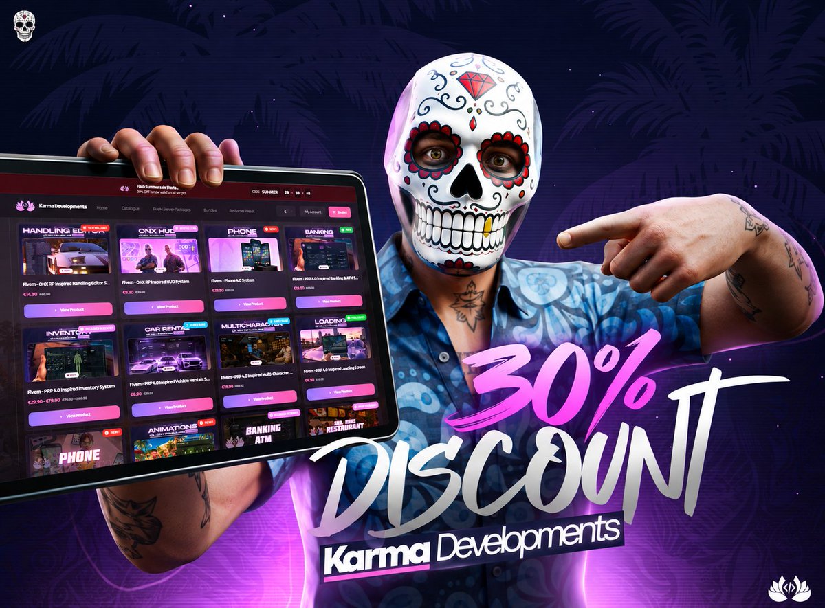 KarmaDevelops's tweet photo. ⚡️30% OFF valid for every product in our store page

Coupon Code -> SUMMER

Valid until the end of September month ⌛️ https://t.co/H4J0CJChZl
