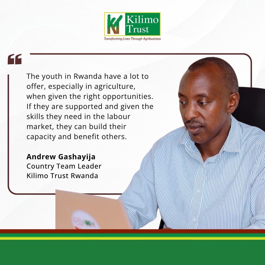 kilimoEAC's tweet photo. Our Country Team Leader for Rwanda, Andrew Gashayija, on the power of skills and opportunities to unlock the potential of young people.

#FridayInspiration https://t.co/imy2ZezDsT