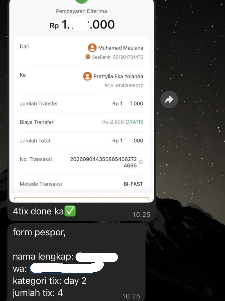 hazelatteee_'s tweet photo. Reseller tiket gw mantep juga 😭😂🤗

Masih ready ya pespor lgsg dm aja https://t.co/bJ1VdKn7OR