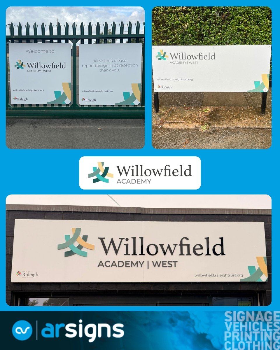 ArSigns's tweet photo. The summer holidays may mean empty classrooms, but they’re one of the busiest times of the year for the AR Signs team!

We’ve been travelling across the breadth of the Midlands, helping schools refresh their signage and graphics ready for the new academic year. https://t.co/jb7orc1Znb