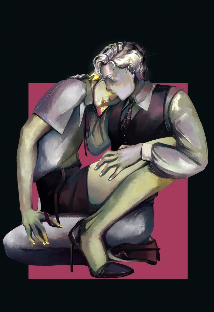 AnnBragin's tweet photo. I'll show you the full version of this picture~
I drew it together with the artists @al_scintilla ✨💜💛

#arts #art #artwork #painting #digitalart #OCrp #oc #Ann #hnk https://t.co/SEsyaDxR8m