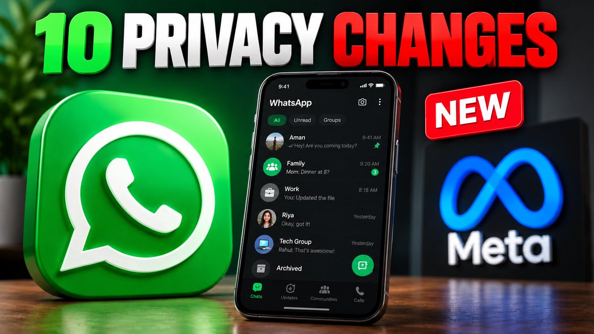 Techjunkie_Aman's tweet photo. WhatsApp quietly rewrote its privacy story.

Not by removing encryption.

By changing everything around it.

12 updates that affect millions of users: https://t.co/IbqFS6rQ4Z
