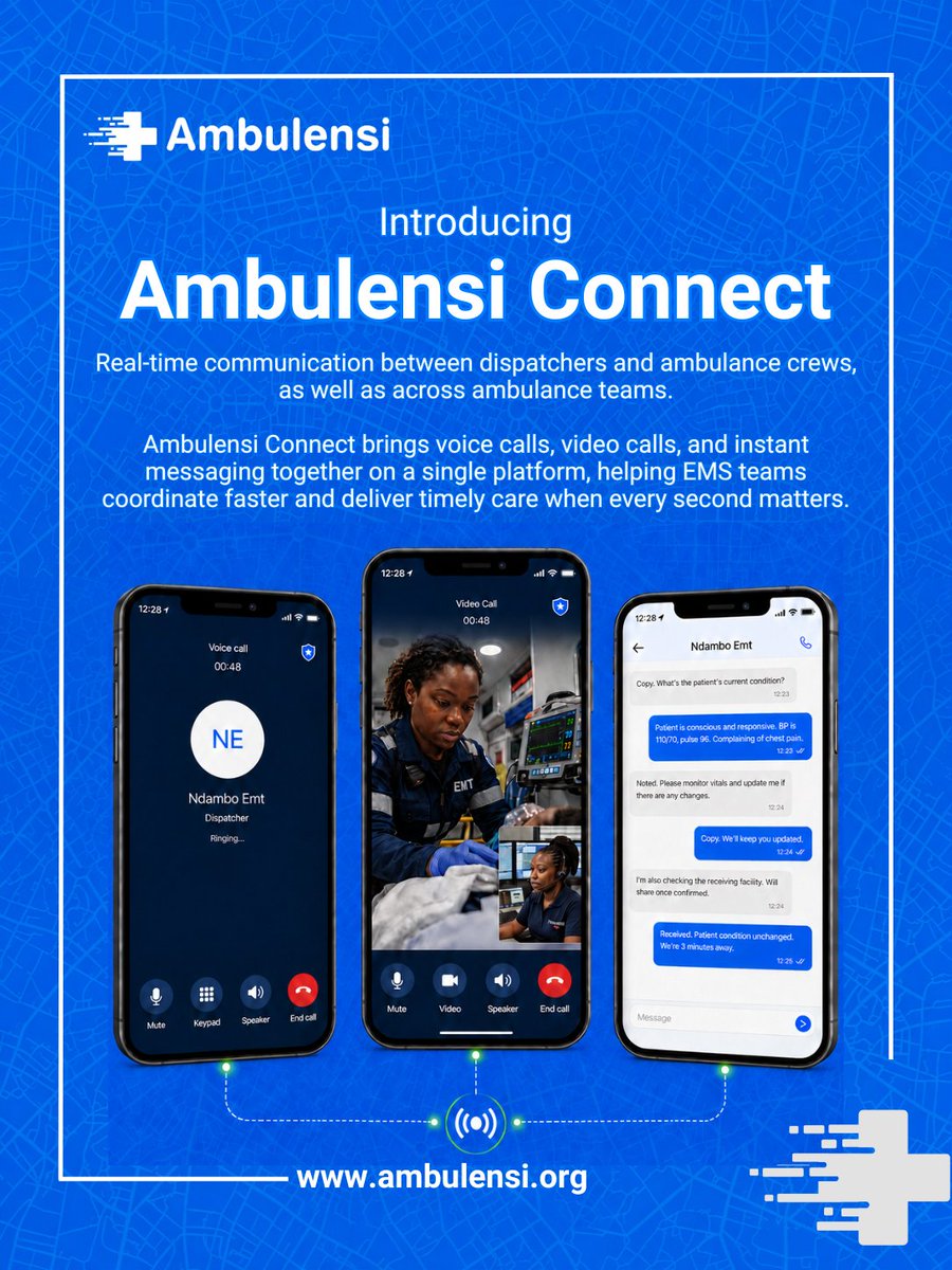AmbulensiOrg's tweet photo. New Feature Alert 🚨

Real-Time EMS Communication. Real-Time Support. Lives Saved.

Introducing Ambulensi Connect. Real-time communication between dispatchers and ambulance crews, as well as across ambulance teams.

👉🏽 Swipe to see Ambulensi Connect in action. https://t.co/6Kr0pR8RH3