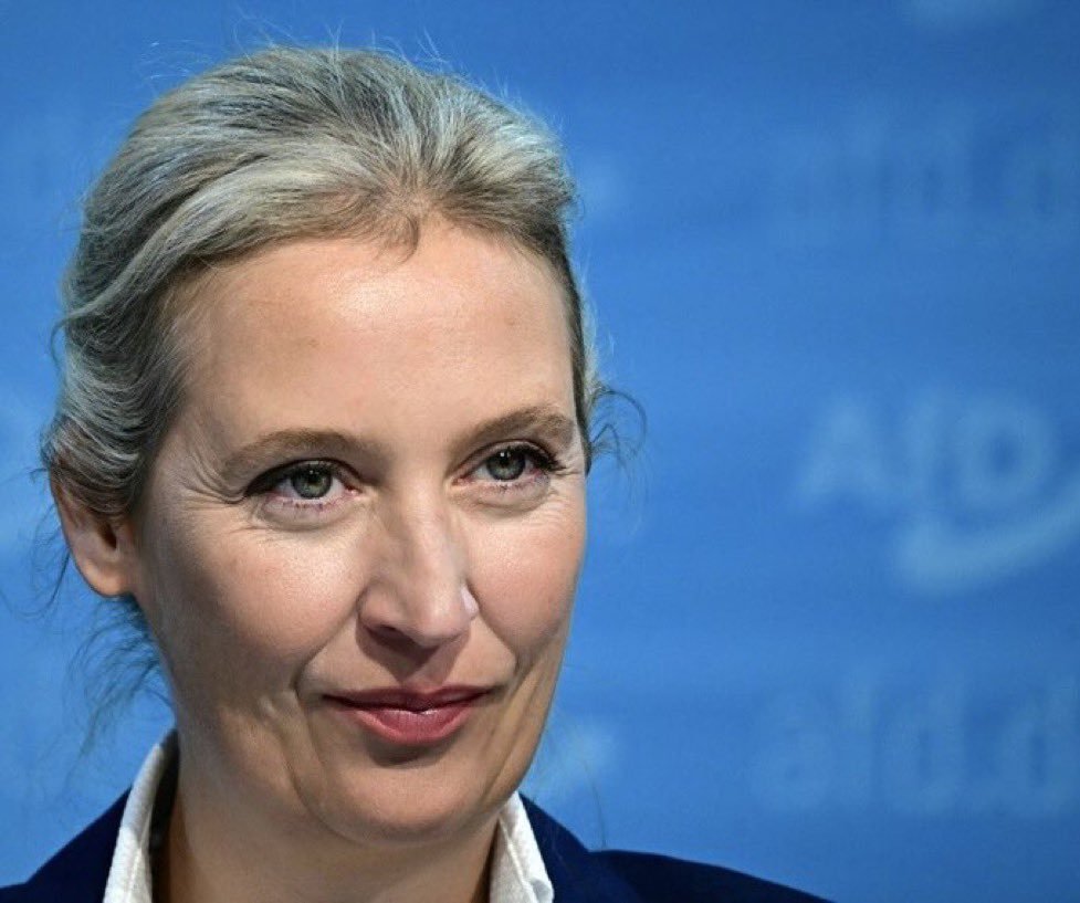 AmericaRecharge's tweet photo. 🚩🇩🇪 Could Alice Weidel become Germany’s next Chancellor and lead the AfD into government?

A) Yes 🟢 

B) No 🔴 https://t.co/S8eLY2B9Qe