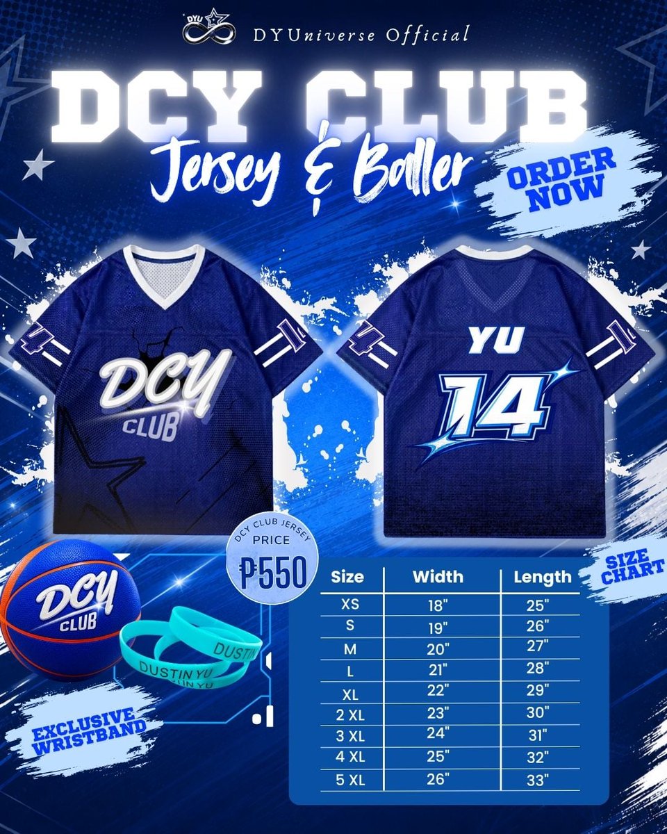 DYUniverseOFC's tweet photo. 𝐁𝐈𝐃𝐀 𝐒𝐀 𝐀𝐑𝐄𝐍𝐀 𝐂𝐄𝐁𝐔 𝐉𝐄𝐑𝐒𝐄𝐘 𝐃𝐑𝐎𝐏 — 𝐖𝐈𝐓𝐇 𝐀 𝐅𝐑𝐄𝐄 𝐃𝐔𝐒𝐓𝐈𝐍 𝐘𝐔 𝐁𝐀𝐋𝐋𝐄𝐑! 

Hello, YUniverse! Our DCY Club Jersey is officially back—and this time, with a FREE Dustin Yu Baller! 

Get your exclusive Bida Sa Arena Cebu Jersey and wear it while supporting Dustin Yu during his playing time! Whether you’re in Cebu, Metro Manila, or overseas, feel free to order and show your support wherever you are. 

And even if you’re Team Bahay this September 27, you can still flex your DCY Club Jersey and celebrate with the whole fanmily! 🫶

⏰ ORDER DEADLINE:
📅 September 15, 2026 | 11:00 PM ONLY

Don’t miss out—secure yours and let’s bring that DCY energy to Bida Sa Arena Cebu! 

See Yu all in Cebu! 

📝 ORDER FORM:
https://t.co/7UWP7jb4sj

#DustinYu #BidaSaArenaDCY