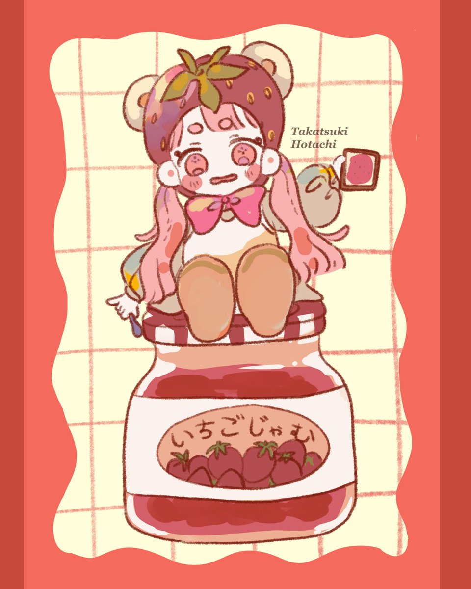 takatsuki2019's tweet photo. #キャラ久留米
に、いちごちゃんで応募します！✨

この子が久留米に来たら、何をするかな？🤔
いちごが大好きだから、久留米の美味しいいちご、楽しんでほしいな☺️🍓

久留米在住として、久留米のことを皆さんに知ってもらえたら嬉しいなという気持ちで参加します！応援して頂けたら嬉しいです！ https://t.co/nR5AsHl9zQ