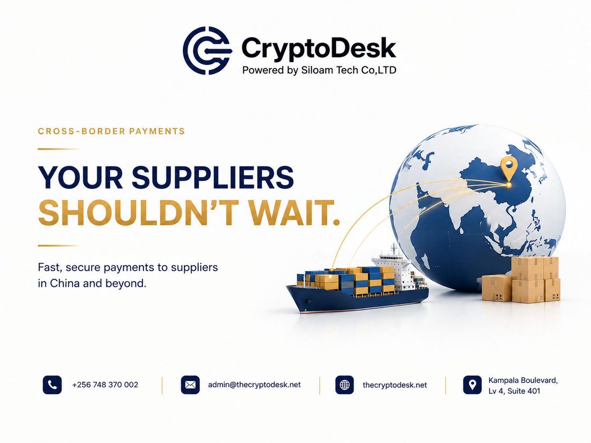 cryptodeskug's tweet photo. Still paying unnecessary fees to move your crypto?

Banks,agents and multiple off/on-ramps can add costs to every transaction.

CryptoDesk gives you a direct route for buying, selling and moving crypto at competitive market rates.

Compare the numbers before your next transaction https://t.co/xPkOlPQZss