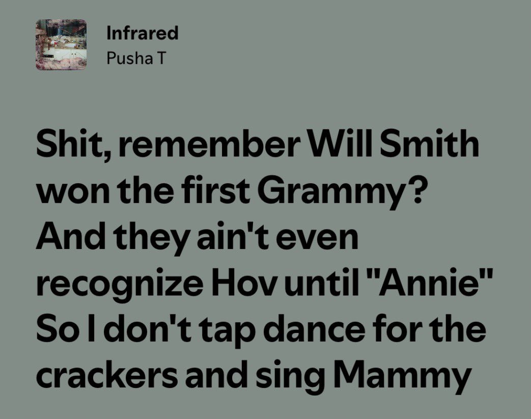 Dhama_tweets's tweet photo. Man fronted as a tough guy who never bends his knee for awards for so long just to accidentally admit that he did indeed tap dance for those awards. Insecure as hell https://t.co/oIBMkMV2iu