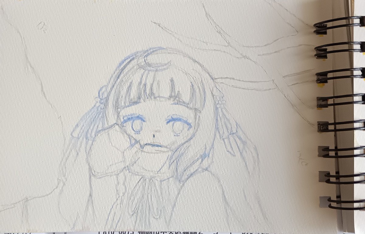 OborotukiRaima's tweet photo. 春夏秋冬代行者の雛菊書いた〜
1枚目からラフ、下書き、色塗り、仕上げだよ〜
#春夏秋冬代行者#雛菊#ガラスペン#イラスト#落書き#水彩画#アナログ https://t.co/G9o4jhDBpG