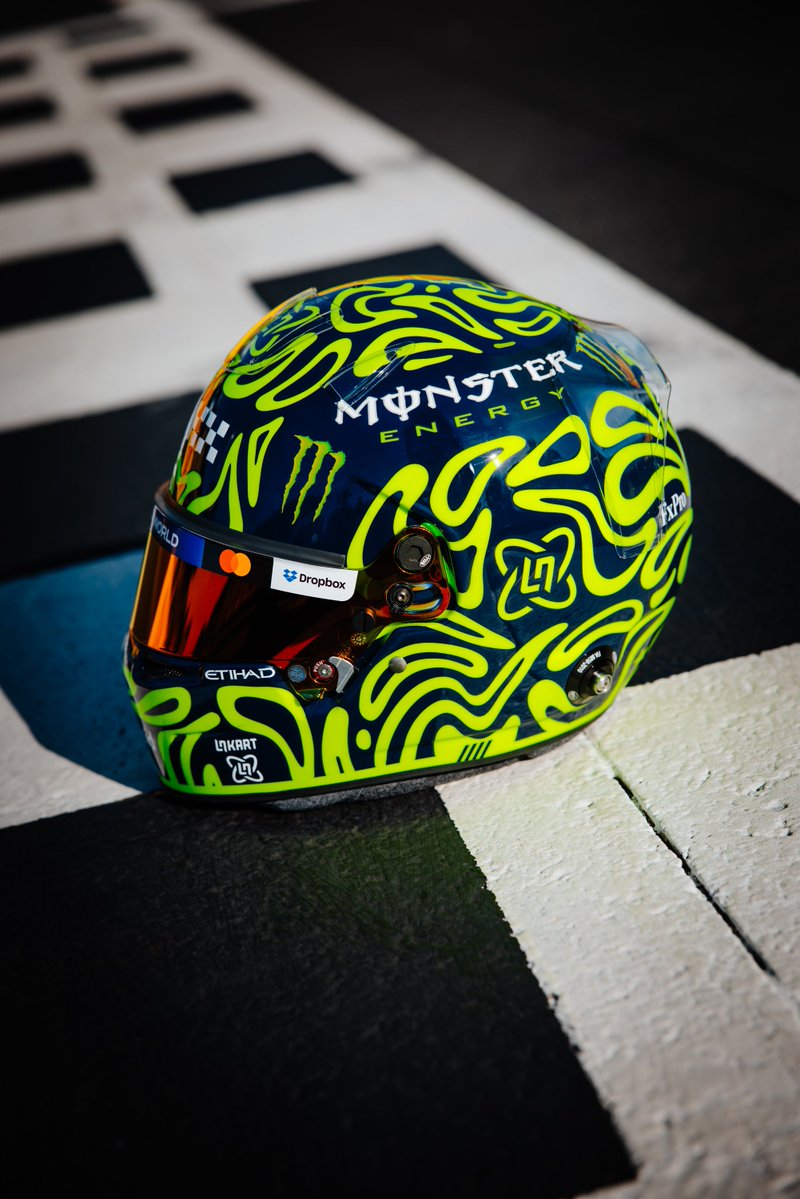 LN4's tweet photo. Lando’s blobs are now seen across every level of motorsport. From karting with @LNRacingKart, junior single-seater with @ln4fusion &amp; @f1 💚 https://t.co/k4468xhvZT