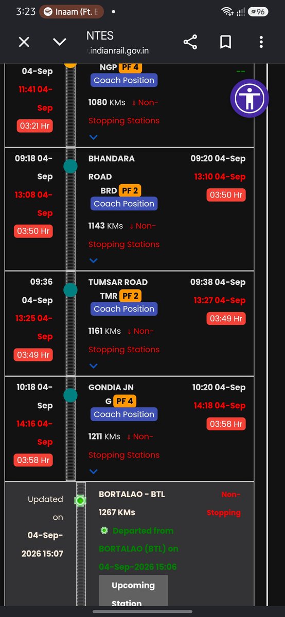 MukeshR50992's tweet photo. Train 12410 see how much delay is this train.

Traveling in Indian Railways in an emergency is not at all trustworthy. https://t.co/oPkzfn8MR2