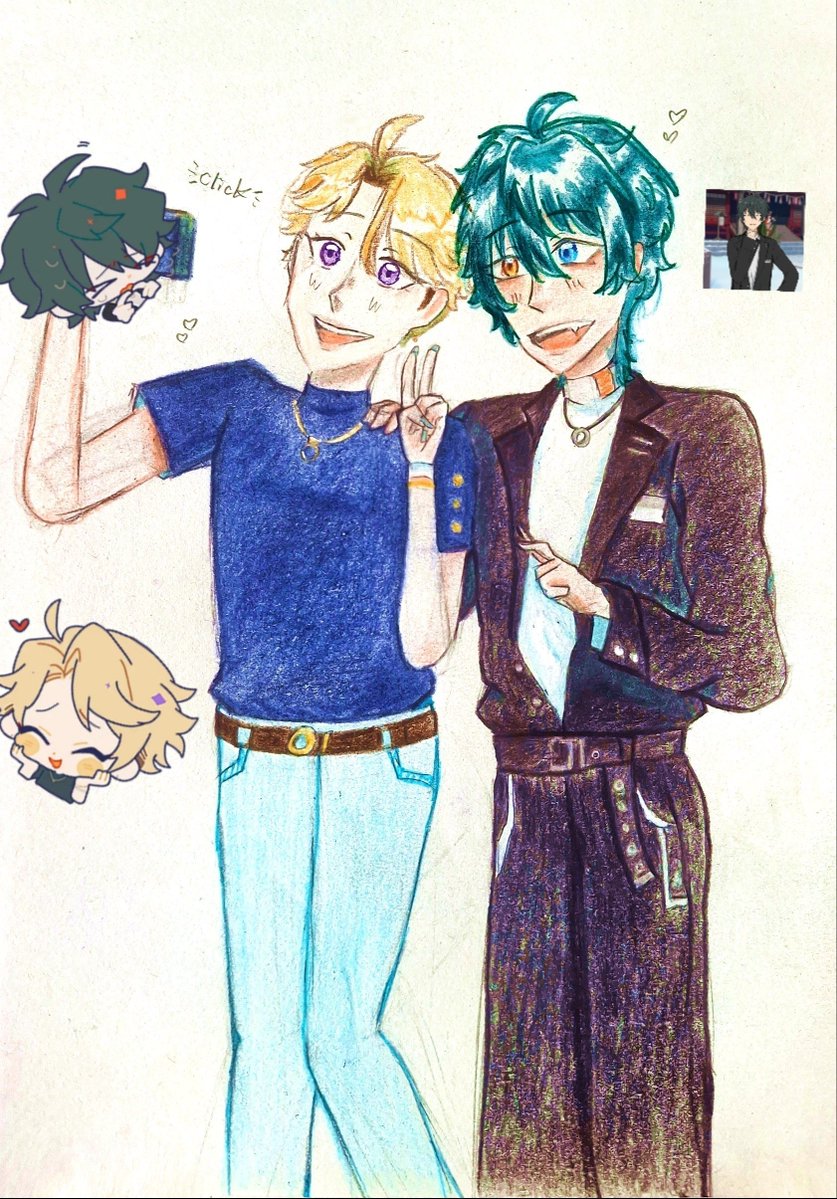 Spiritisawakee's tweet photo. Narumika helping me get out of artblock love em so much #あんスタ https://t.co/f3KqVmmJ71