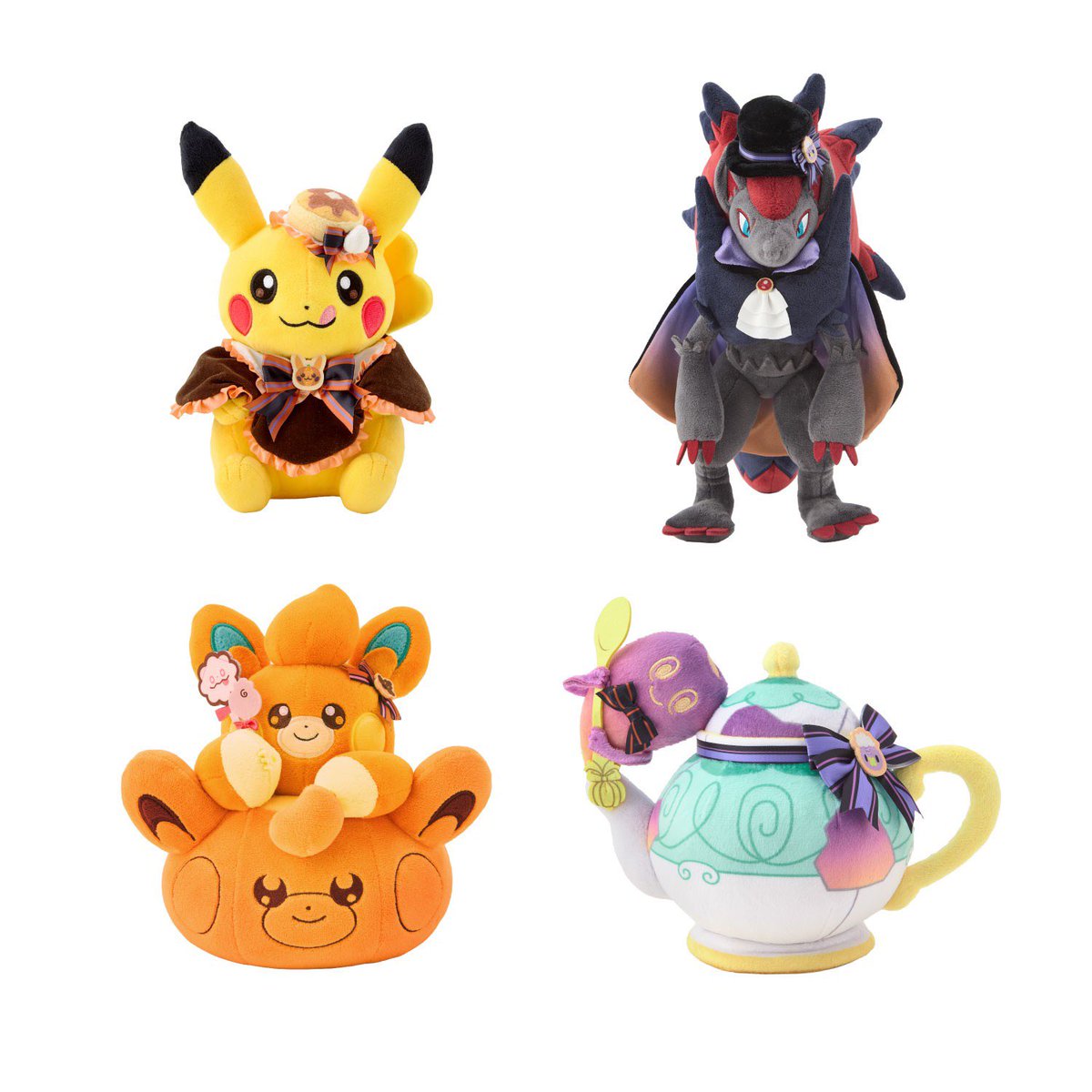 Pokeshopper's tweet photo. Pokeshopper Notice: Brand new Plush and Mascots Pokémon Center Magic Hour Illusion Halloween costume goods now revealed https://t.co/84tzsuA0UP https://t.co/mVJwYVm2To