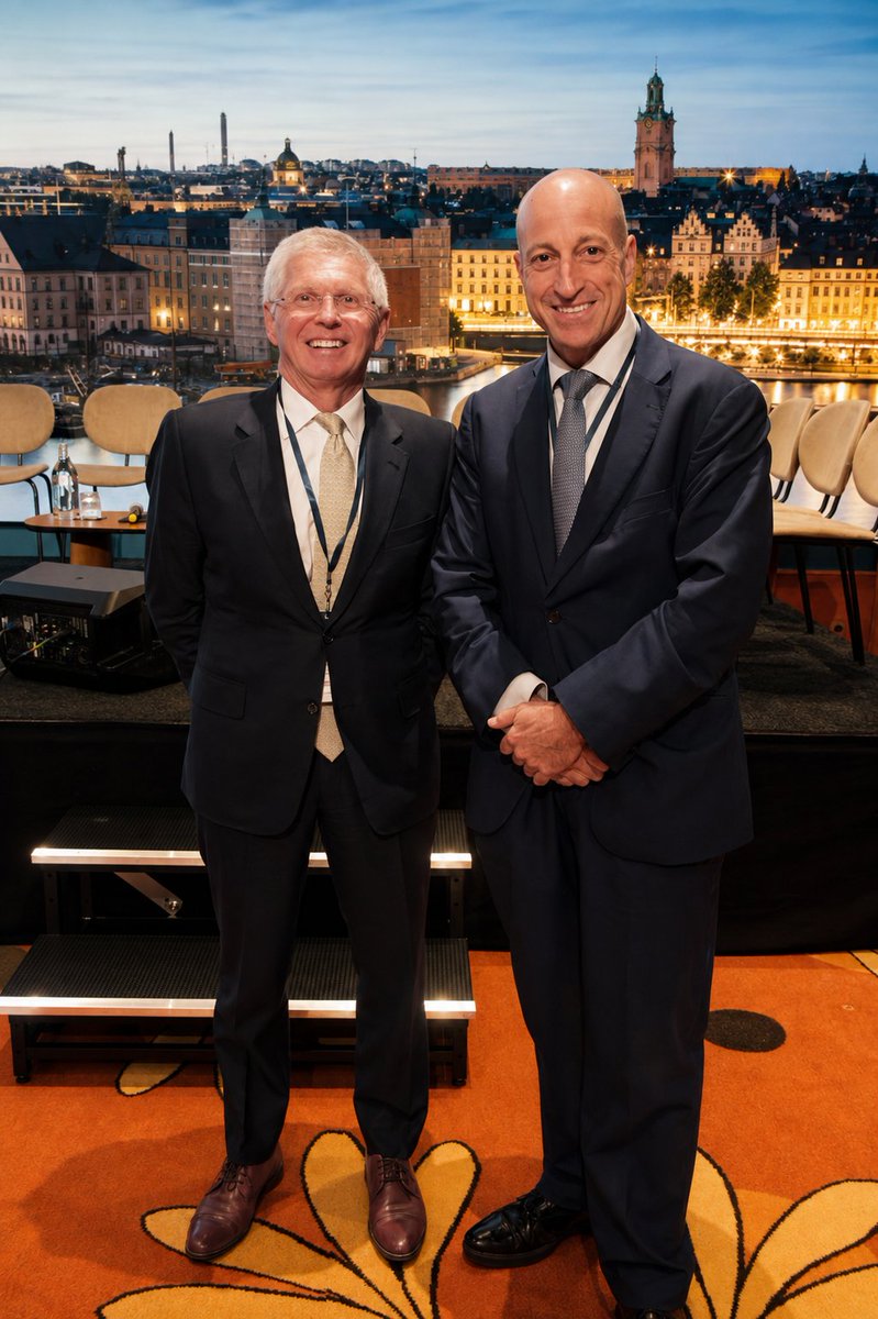 HipSocKneeSoc's tweet photo. Drs. Mathias Bostrom (The Hip Society) and Fares Haddad (European Hip Society) are delighted to start Day 2 in Stockholm.  We look forward to another day of outstanding science, meaningful discussion—and a little Swedish hospitality along the way! https://t.co/xSJZ7oVVSJ
