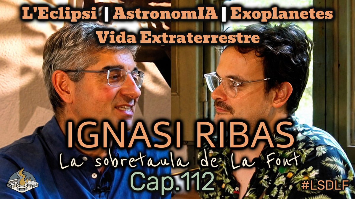 sobretaulafont's tweet photo. Ja tens disponible la sobretaula amb l'astrofísic Ignasi Ribas! #LSDLF @IEEC_space 
🔴YouTube: https://t.co/wMmfK28L5q
🟢Spotify: https://t.co/8jRhGBfCUi
🟠iVoox: https://t.co/zytsA2sNdj
🟣Apple: https://t.co/G1DXdWLAo1 https://t.co/YA5KJFxkDM