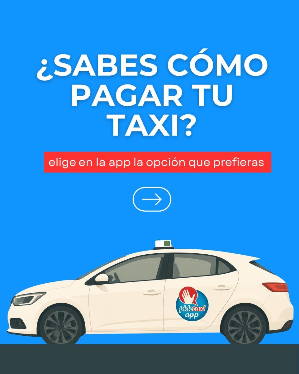 pidetaxies's tweet photo. A la hora de pedir un taxi con nuestra app 📲🚖, te damos distintas opciones de pago 💳💶📱, para que siempre sea fácil utilizar nuestro servicio. https://t.co/l4oekNAXdW